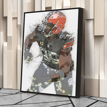 Load image into Gallery viewer, Myles Garrett Canvas Art – Cleveland Browns Wall Decor

