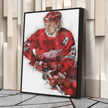 Load image into Gallery viewer, Paul Coffey Canvas Art – Detroit Red Wings Wall Decor
