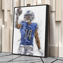 Load image into Gallery viewer, Amon-Ra St. Brown Canvas Art – Detroit Lions Wall Decor
