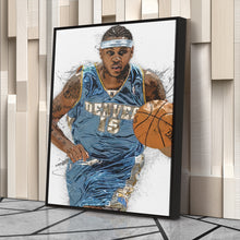 Load image into Gallery viewer, Carmelo Anthony Canvas Art – Denver Nuggets Wall Decor
