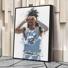 Load image into Gallery viewer, Ja Morant Canvas Art – Memphis Grizzlies Wall Decor
