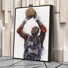Load image into Gallery viewer, Hakeem Olajuwon Canvas Art – Houston Rockets Wall Decor
