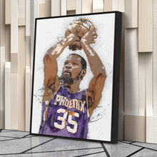 Load image into Gallery viewer, Kevin Durant Canvas Art – Phoenix Suns Wall Decor
