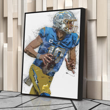 Load image into Gallery viewer, Justin Herbert Canvas Art – Los Angeles Chargers Wall Decor
