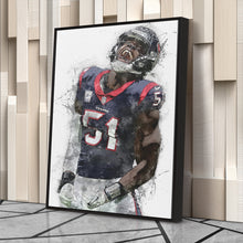 Load image into Gallery viewer, Will Anderson Jr. Canvas Art – Houston Texans Wall Decor
