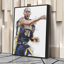 Load image into Gallery viewer, Reggie Miller Canvas Art – Indiana Pacers Wall Decor
