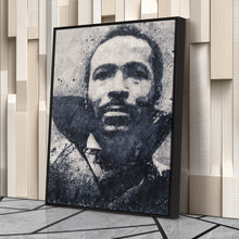 Load image into Gallery viewer, Marvin Gaye Canvas Art – Geometric Music Wall Decor

