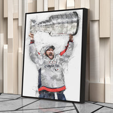 Load image into Gallery viewer, Alexander Ovechkin Canvas Art - Washington Capitals Wall Decor
