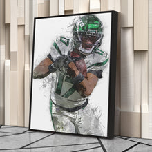 Load image into Gallery viewer, Garrett Wilson Canvas Art – New York Jets Wall Decor
