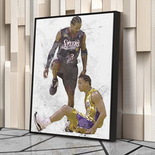 Load image into Gallery viewer, Allen Iverson Step Over Canvas Wall Art – NBA Legend for Man Cave
