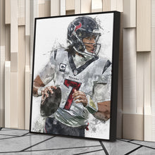 Load image into Gallery viewer, C.J. Stroud Canvas Art – Houston Texans Wall Decor
