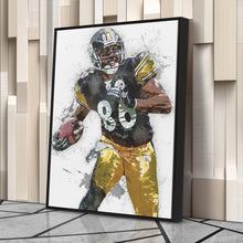 Load image into Gallery viewer, Hines Ward Canvas Art – Pittsburgh Steelers Wall Decor
