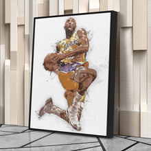 Load image into Gallery viewer, Kobe Bryant Canvas Art – Los Angeles Lakers Legend Wall Decor
