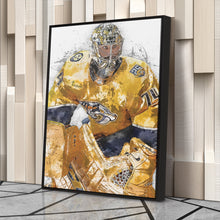 Load image into Gallery viewer, Juuse Saros Canvas Art – Nashville Predators Wall Decor
