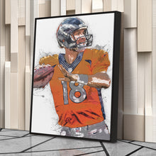 Load image into Gallery viewer, Peyton Manning Canvas Art – Denver Broncos Wall Decor
