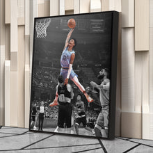 Load image into Gallery viewer, Ja Morant Canvas Art – Dunk on Kevin Love Wall Decor
