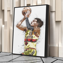 Load image into Gallery viewer, Trae Young Canvas Art – Atlanta Hawks Wall Decor
