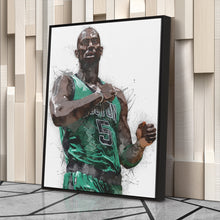 Load image into Gallery viewer, Kevin Garnett Canvas Art – Boston Celtics Wall Decor
