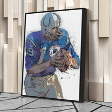 Load image into Gallery viewer, Johnny Unitas Canvas Art – Baltimore Colts Wall Decor
