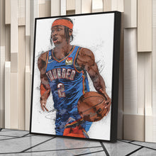 Load image into Gallery viewer, Shai Gilgeous-Alexander Canvas Art – Thunder SGA Wall Decor
