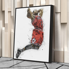 Load image into Gallery viewer, Derrick Rose Canvas Art – Chicago Bulls Wall Decor
