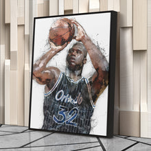 Load image into Gallery viewer, Shaquille O&#39;Neal Canvas Art – Orlando Magic Wall Decor
