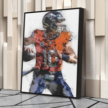 Load image into Gallery viewer, Bo Nix Canvas Art – Denver Broncos Wall Decor
