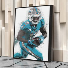 Load image into Gallery viewer, Tyreek Hill Canvas Art – Miami Dolphins Wall Decor
