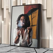 Load image into Gallery viewer, Bob Marley Smoking Canvas – Reggae Wall Art for Home Decor
