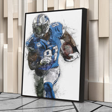 Load image into Gallery viewer, Calvin Johnson Canvas Art – Detroit Lions Wall Decor
