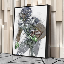 Load image into Gallery viewer, DK Metcalf Canvas Art – Seattle Seahawks Wall Decor

