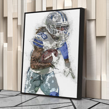 Load image into Gallery viewer, CeeDee Lamb Canvas Art – Dallas Cowboys Wall Decor
