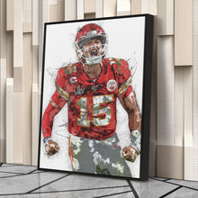 Load image into Gallery viewer, Patrick Mahomes Canvas Art – Kansas City Chiefs Wall Decor
