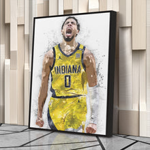 Load image into Gallery viewer, Tyrese Haliburton Canvas Art – Indiana Pacers Wall Decor
