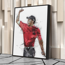 Load image into Gallery viewer, Tiger Woods Canvas Art – Masters Celebration Wall Decor
