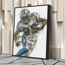 Load image into Gallery viewer, Steve Smith Canvas Art – Carolina Panthers Wall Decor
