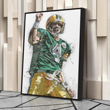 Load image into Gallery viewer, Brett Favre Canvas Art – Green Bay Packers Wall Decor
