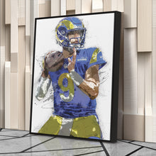Load image into Gallery viewer, Matthew Stafford Canvas Art – Los Angeles Rams Wall Decor
