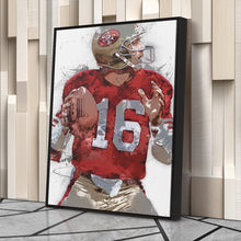 Load image into Gallery viewer, Joe Montana Canvas Art – San Francisco 49ers Wall Decor
