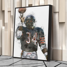 Load image into Gallery viewer, Walter Payton Canvas Art – Chicago Bears Wall Decor
