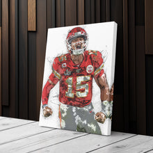 Load image into Gallery viewer, Patrick Mahomes Canvas Art – Kansas City Chiefs Wall Decor
