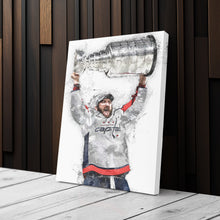 Load image into Gallery viewer, Alexander Ovechkin Canvas Art - Washington Capitals Wall Decor
