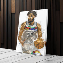 Load image into Gallery viewer, Karl-Anthony Towns Canvas Art – Minnesota Timberwolves Wall Decor
