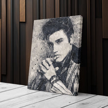 Load image into Gallery viewer, Elvis Presley Canvas – Geometric Music Wall Art Gift for Rock &amp; Roll Fans
