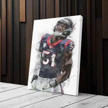 Load image into Gallery viewer, Will Anderson Jr. Canvas Art – Houston Texans Wall Decor
