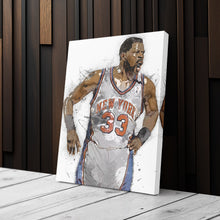 Load image into Gallery viewer, Patrick Ewing Canvas Art – New York Knicks Wall Decor
