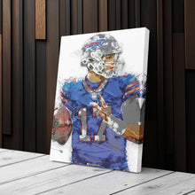Load image into Gallery viewer, Josh Allen Canvas Art – Buffalo Bills Wall Decor
