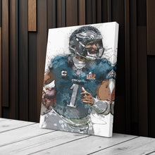 Load image into Gallery viewer, Jalen Hurts Canvas Art - Philadelphia Eagles Wall Decor
