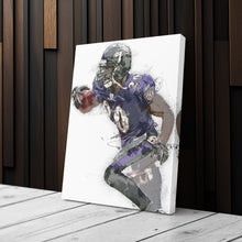 Load image into Gallery viewer, Ed Reed Canvas Art – Baltimore Ravens Wall Decor
