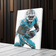 Load image into Gallery viewer, Tyreek Hill Canvas Art – Miami Dolphins Wall Decor
